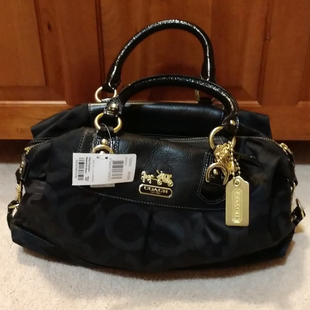 Vintage Black Coach Handbag